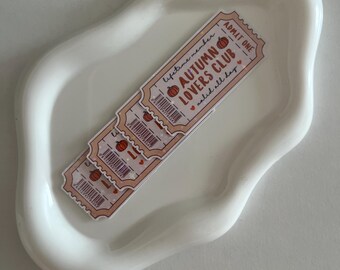 Autumn Lovers Book Club | Ticket | Kindle Sticker | Readers Gift