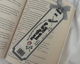 Morally Grey Ticket Bookmark | Dark Romance Bookmarks | Spicy Book Lovers | Reader Gift