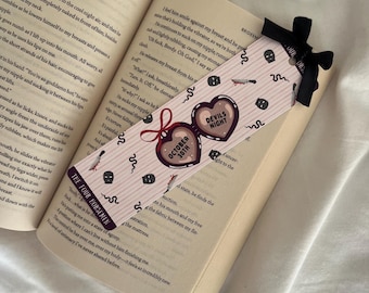 Devils Night Bookmark | Dark Romance | Spooky | Autumn Bookmark | Book Lovers | Readers Gift