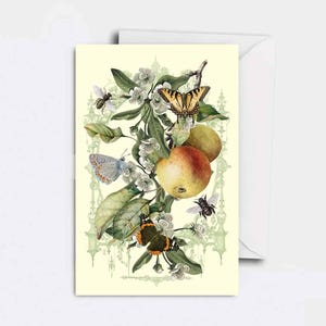 Zauberhafte Vintage Grusskarte Magical Forest light - the appletree