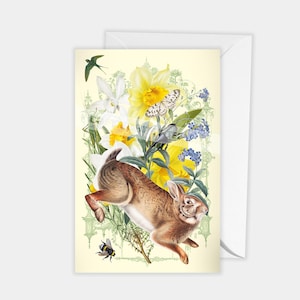 Magica cartolina di Pasqua vintage n. 4, biglietto pieghevole