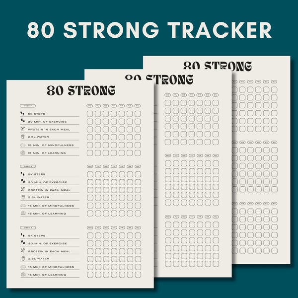 80 STRONG Tracker with Rules