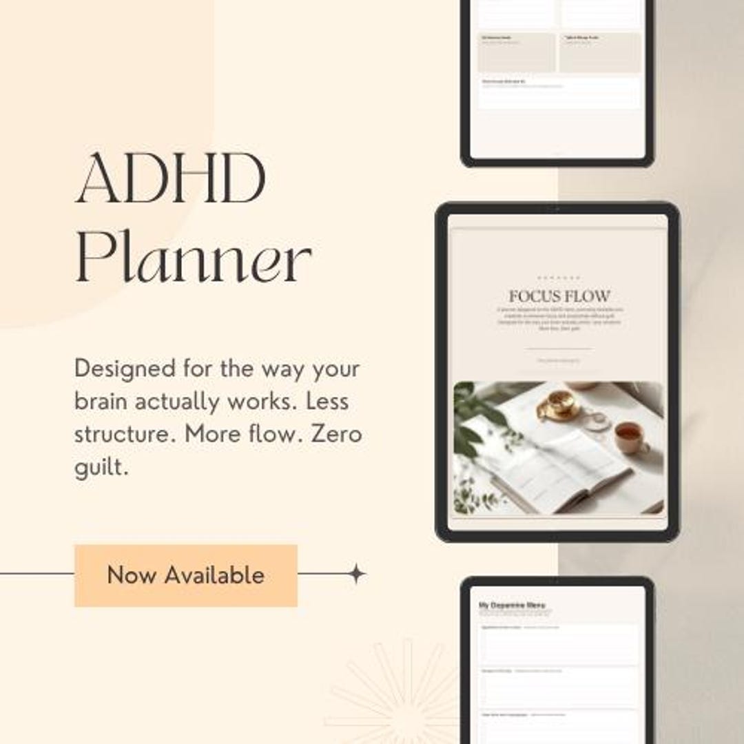 ADHD Planner Printable | Neurodivergent Productivity Planner | Daily ...