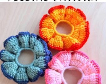 Crochet Scrunchie Pattern | Easy Beginner Hair Accessory (PDF Pattern) | Ruffle