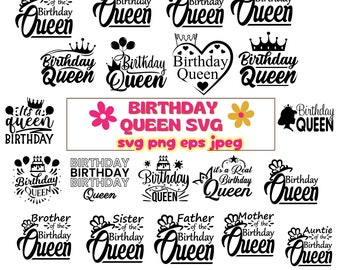 Verjaardag koningin SVG, koningin verjaardag, verjaardag meisje SVG, het is mijn verjaardag SVG, verjaardag shirt SVG, verjaardagsfeestje SVG, koningin SVG, verjaardag koningin