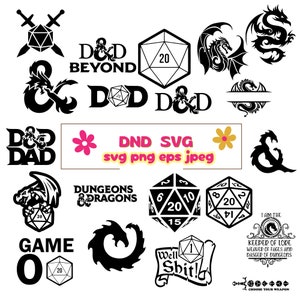 Dnd Svg bundel, Dnd Png bundel, Dnd ontwerpen, huilen is een gratis actie SVG, Dungeons and Dragons SVG, DnD SVG, TTRPG, RPG, dobbelstenen DnD, Dungeon Master