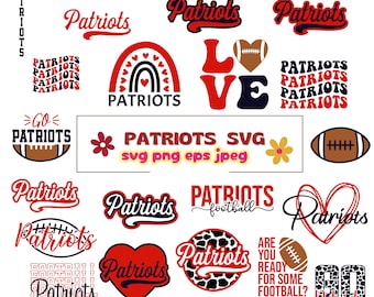 Patriotas Béisbol SVG PNG, Patriotas apilados svg, Patriotas svg, Patriotas Camisa svg, Patriotas Cheer svg, Patriotas Mamá svg, Cricut, Descarga digital