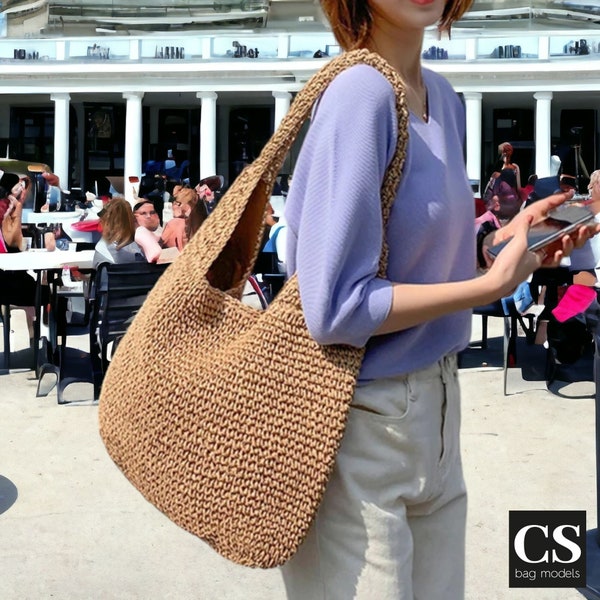 Straw Women’s Shoulder Bag , Straw Woven Handbag , Straw Beach Bag ,Summer Straw Bag , Large Capacity Straw Bag
