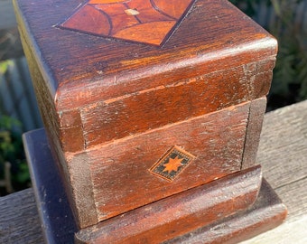 Unique Antique Cigarette Dispenser Box Hand Crafted with Drawer