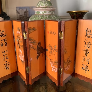 ビンテージ　中国　木製屏風パネル Coromandel screen - Etsy 日本