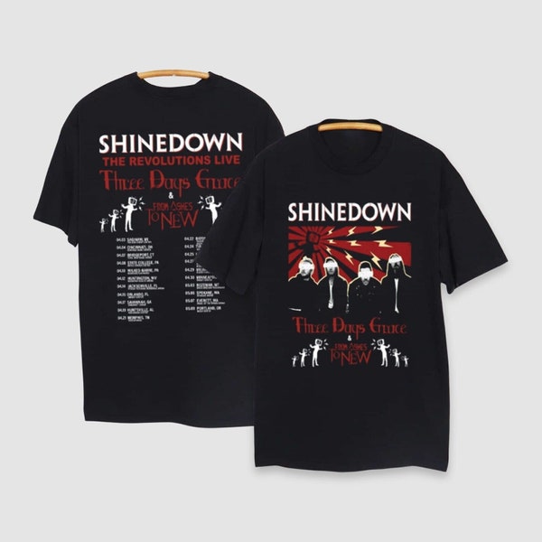 Shinedown The Revolutions Live Tour 2023 Shirt, Shinedown From Ashes T New T-shirt