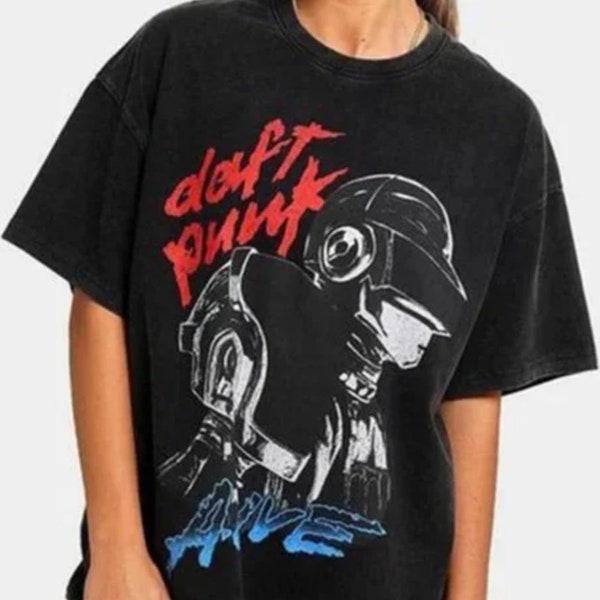 Camiseta Vintage de la banda Daft Punk, camiseta Unisex S-5Xl, camiseta Daft Punk Alive Tour