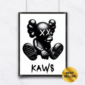 Hypebeast Poster,Printable Graffiti print, KAWS Poster,Hypebeast Toys,Hypebeast Sneaker, Sneaker Prints,DIGITAL Kaws png, DOWNLOAD