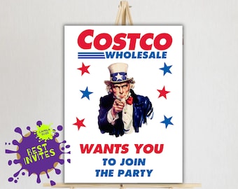 Cstco Party Willkommensschild, Cstco Geburtstag, Editierbares Willkommensschild, Cstco Geburtstagsplakat Willkommensschild, Canva bearbeitbar, Trending Geburtstag