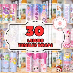 Labubu 20oz Skinny Tumbler Sublimation Design, Labubu Character Designs, Labubu Png, Labubu Tumbler Png, Tumbler Design Digital Download