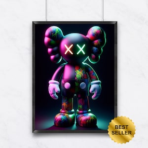Hypebeast Poster,Printable Graffiti print, KAWS Poster,Hypebeast Toys,Hypebeast Sneaker, Sneaker Prints,DIGITAL Kaws png, DOWNLOAD