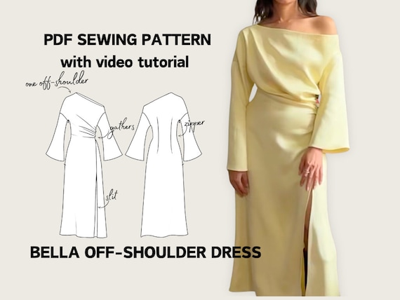women's short sleeve a line dress Resort Wear Cotton Coverstory Asymmetric Dress for Women at House of Fett main image 1
