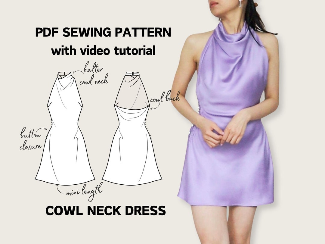 Cowl dress mini sales
