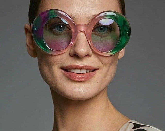 Prestige Round Frame SunGlasses . MFS for Her.