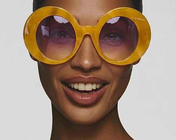 Prestige Large Round Sunglasses . A Unisex MFS