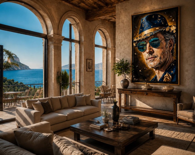 Silver Fox Monaco Luxury Wall Art.