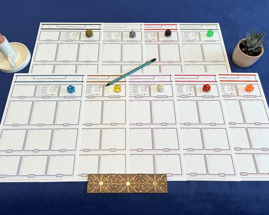 D&D 5e Character Sheets, Form Fillable, All Variants Bundle - Etsy Israel