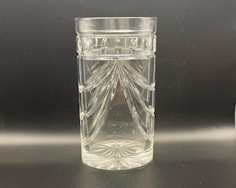 Discontinued Waterford Crystal Overture 8 Inch Vase | Hand Cut Irish Glass Flower Centerpiece | Vintage Luxury Home Decor Gift