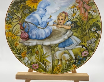 Alice in Wonderland “Advice from a Caterpillar" Collectible Plate by Roberta Blitzer