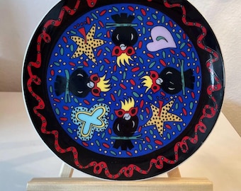 Monkeys of Melbourne Decorative China Plate 1989