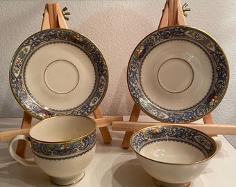 Lenox Autumn Fine China Set for 8 With 22kt Gold Trim | 40 Piece