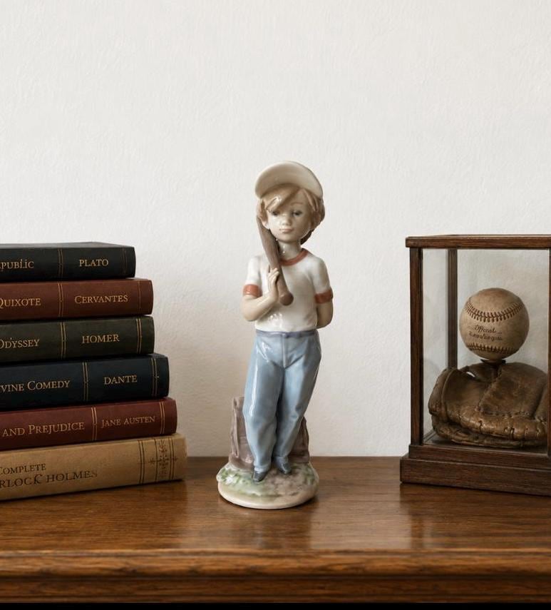 Lladro Baseball Boy - Etsy