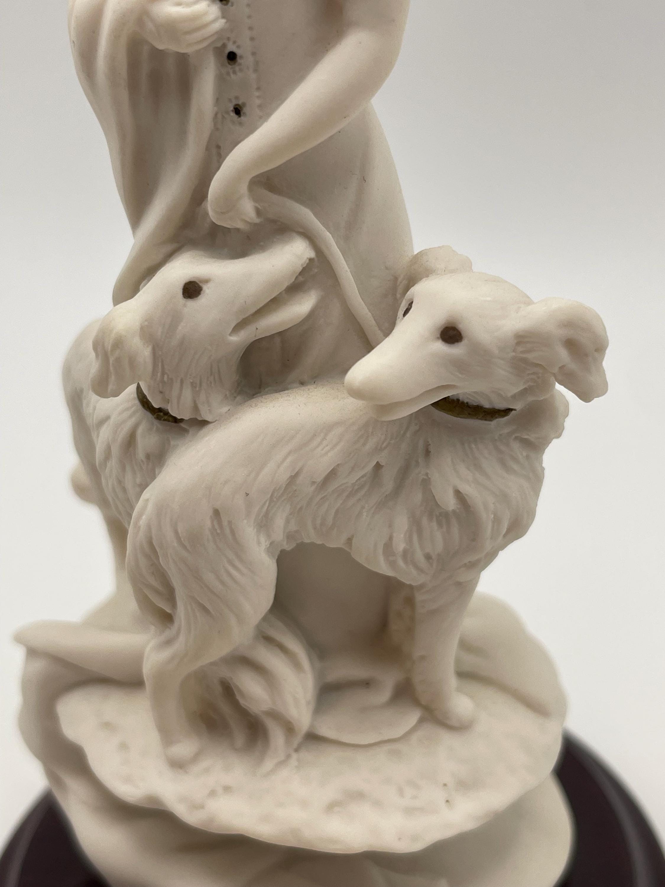 Vintage 1993 Giuseppe Armani Lady With Dogs Porcelain Figurine - Etsy