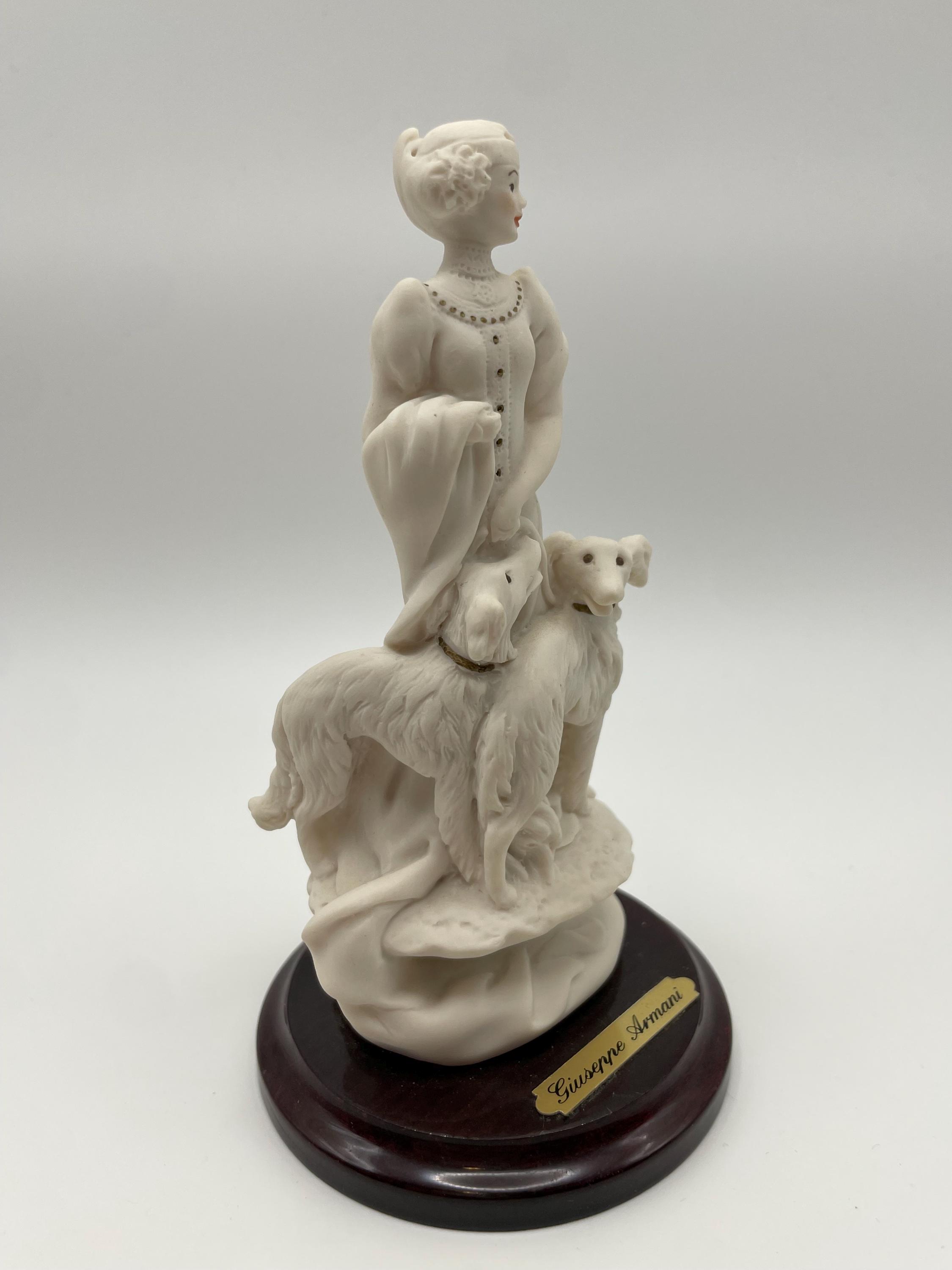 Vintage 1993 Giuseppe Armani Lady With Dogs Porcelain Figurine - Etsy