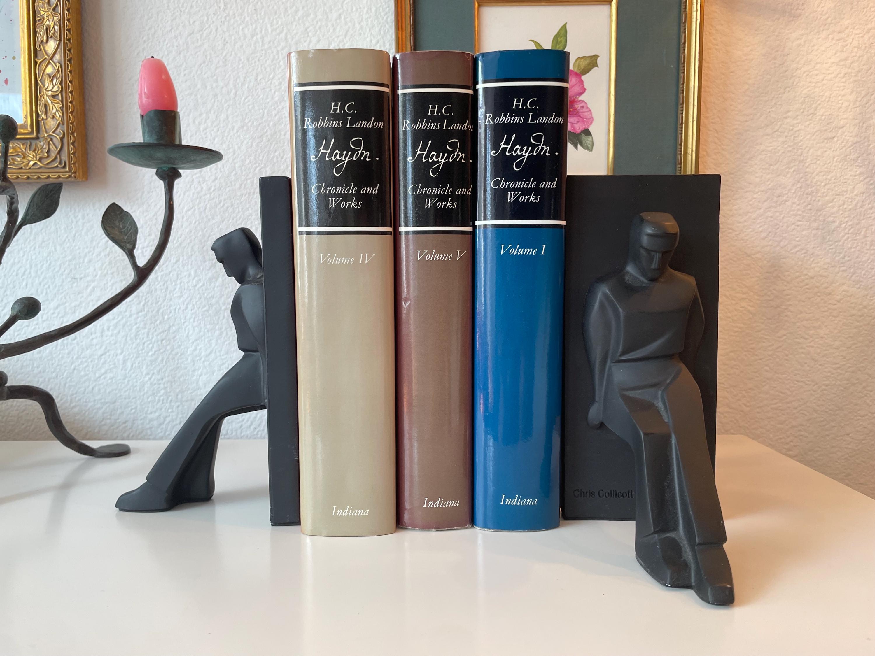 Chris Collicott Kikkerland Bookends | Leaning Man Sculptural