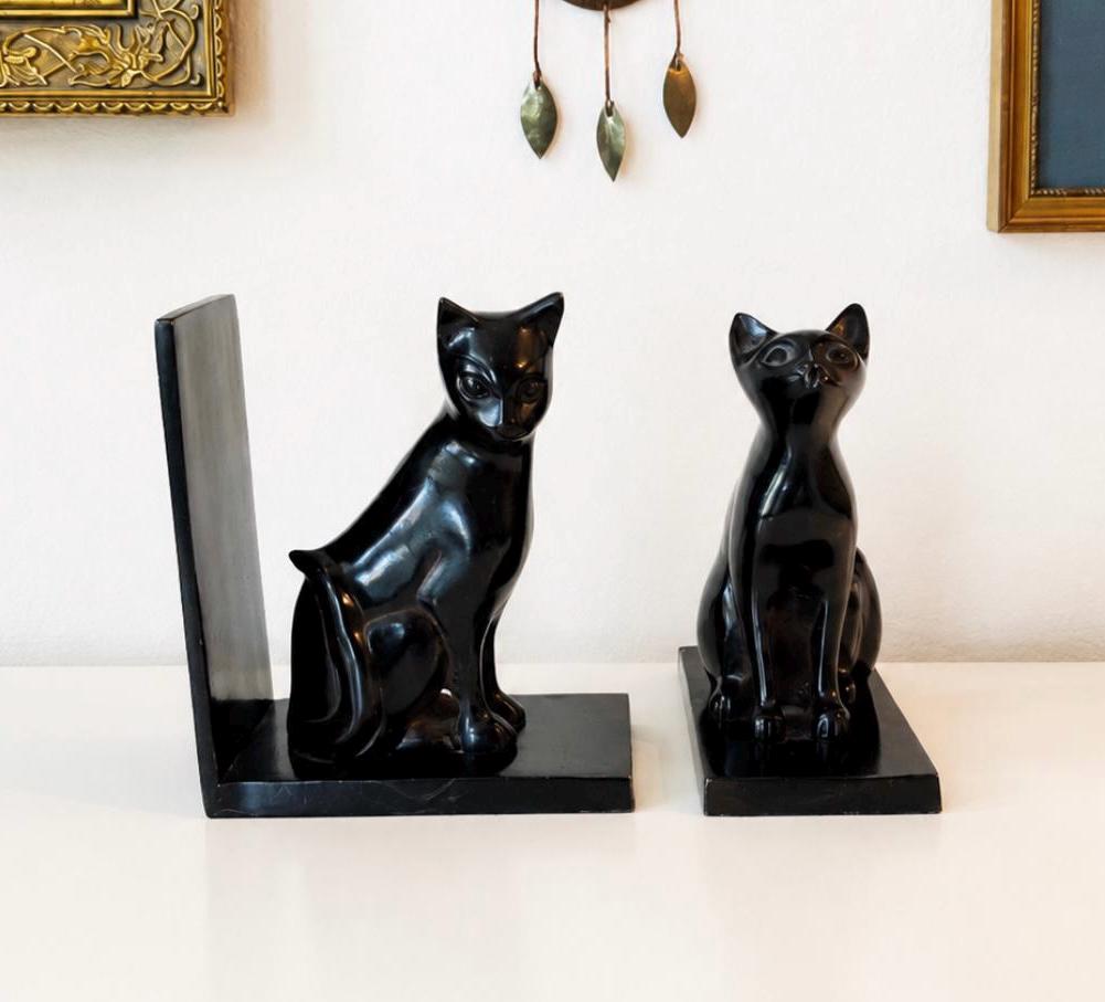 Cat Bookends Vintage - Etsy