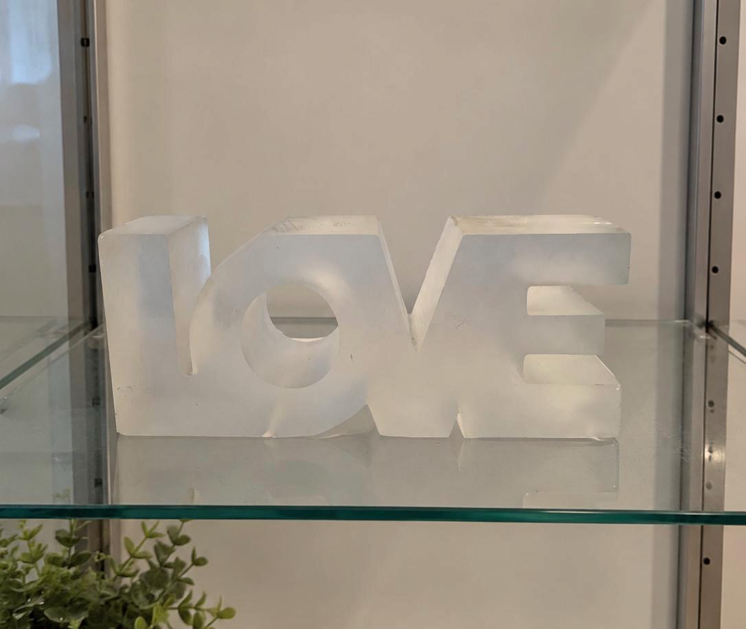 Robert Indiana Love Paperweight - Etsy