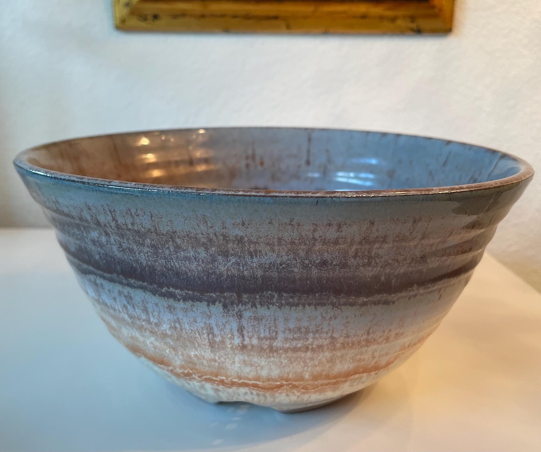 Studio Pottery Kitchen Colander | Handmade Pottery Collander | Ceramic ...