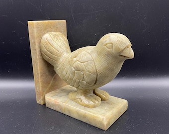 Vintage Stone Bird Bookend