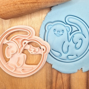 Otter Cookie Cutter - Wild Animals - Outside, Cute Otters Cookies - Pastry, Fondant, Dough, Biscuit