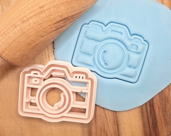 Photo Camera Cookie Cutter - Photography - Art, Lens, Photographic, Photograph - Pastry, Fondant, Dough, Biscuit
