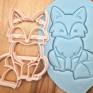 Fox Cookie Cutter - Wild Animals - Outside, Cute Fox Cookies - Pastry, Fondant, Dough, Biscuit