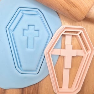 Coffin Cookie Cutter - Halloween, Dead, Spooky Cookies - Trick or Treat, Coffin, Undead - Pâtisserie, Fondant, Pâte, Biscuit