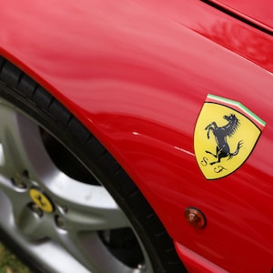 Ferrari F355 Yellow Prancing Horse Badge (Photo)
