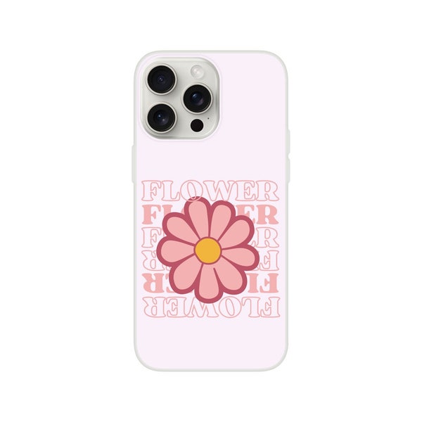 Pink Flower Phone Case -Flexi case for IPHONE/SAMSUNG