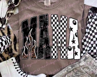 Edgy Mama T-Shirt: Sweatshirt, Graphic Tee, Mom, Mother, Western