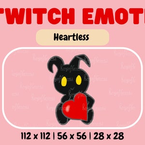 Kingdom Hearts Shadow Heartless Hugging Heart Emote - Twitch, Discord, YouTube