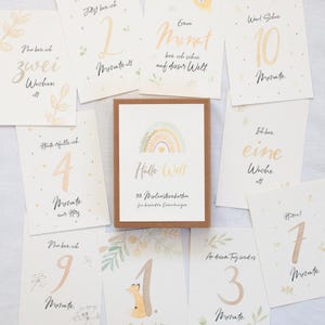 Meilensteinkarten Baby Meilensteine Baby Babymeilensteinkarten 33 Karten Erinnerungskarten Babyalbum