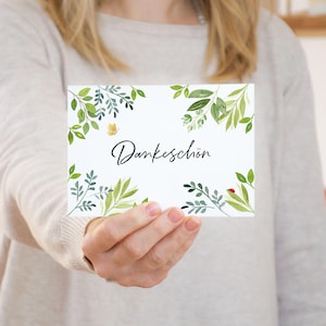 Postkarte A6 Dankeskarte Dankeschön Familie Kinder Postkarte Geburtstag Geburtstagskarte Postkarte Blumen Karte Dankeschön