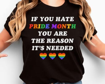 Pride Month Shirt, Anti Trump MAGA Republikaner T-Shirt, Linksseitiger Aktivist Tshirt, Schwules LGBT Queer Rechte, Verbündetes Tshirt, Trans Kinder schützen