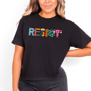 Resist Comfort Colors Boxy Tee, Banned Books BLM Reproductive LGBT Rights Social Justice Climate Change Science Liberal Feminist Activist